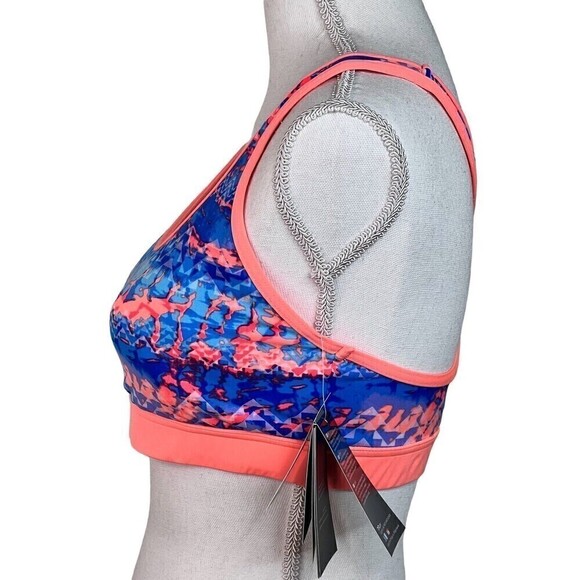 NWT TYR Coral Blue Active Wear Razor Back Workout Bra Swim Top Size L 10/12 - Picture 3 of 11